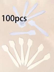 10/50/100 Stücke Mini Make-up Spatel Creme Make-up Masken Löffel, DIY Make-up Werkzeuge Balsam Stift Beauty Werkzeug Set, DIY Gesichts Balsam Misch Spatel Löffel Make-up Werkzeuge Reise Essentials Schulbedarf Urlaub Camping Zubehör Damen Parfum Herren Parfum Strand Parfum Flasche - Weiss - Übersicht 18