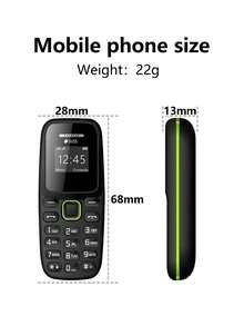 SERVO BM310 Mini Phone, 2 SIM Standby, Bluetooth Dialing, Call Recording, Blacklist, 2G GSM Small Phone - Black - View 8