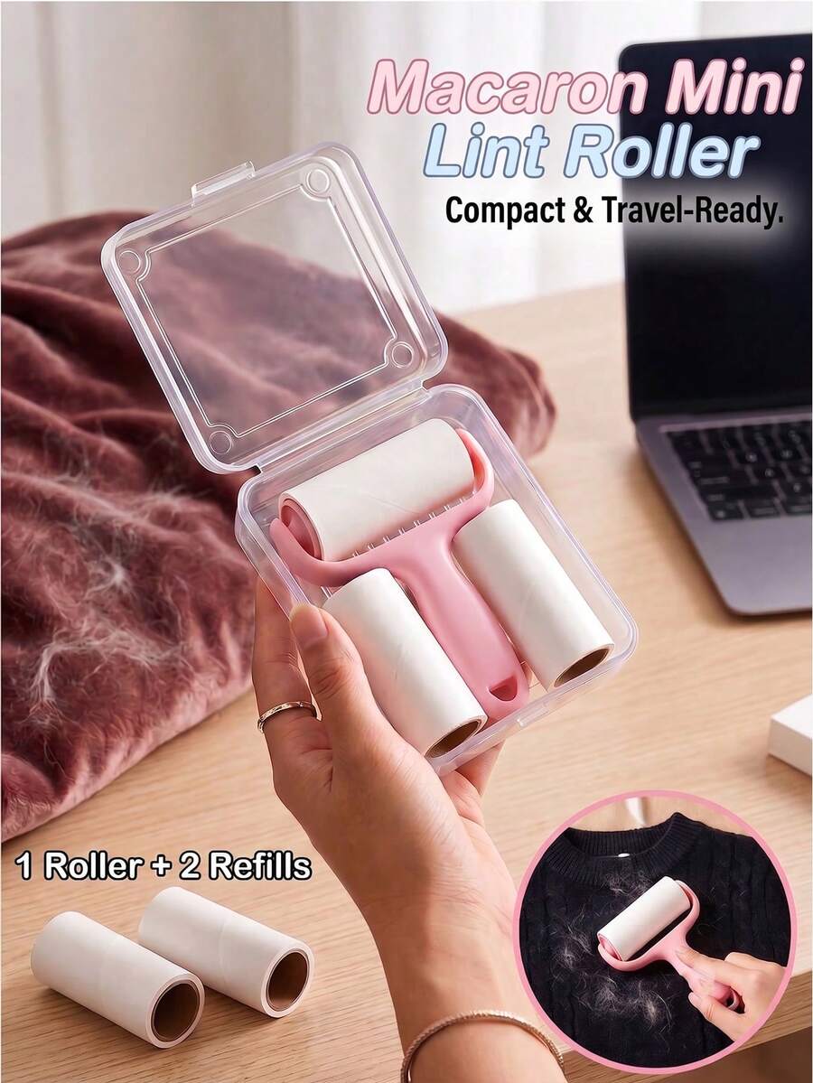 1 Set Portable Mini Plush Lint Roller For Pet Hair Removal, Suitable For Outdoor Travel, Business Trips, Home, Car, Essential Pet Hair Cleaning Roller, 2026 Advent Calendar Dream Football Draft Board, Adult Pearl Diamond Art Kit, Events Around The House - Portable Hair Removal Roller - View 1
