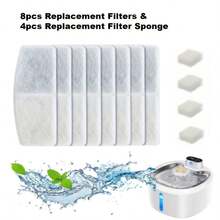 Automatic Pet Water Fountain Replacement Filter And Sponge Set, Suitable For Automatic Pet Water Fountain, 5-Layer Filtration System Replacement Filter For Pet Water Fountain - Multicolor - View 7