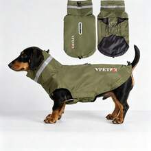 Outdoor Reflective Dog Raincoat, Dustproof & Windproof With Built-In Leash Hole, Elastic Neck And Chest Closure - Multicolor - View 4
