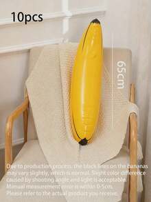 Inflatable Banana Pool Float, Realistic PVC Banana Swim Ring, Giant Large Banana Inflatable Decor, Suitable For Pool Party, Hawaiian Bachelorette Party, Summer Party Decoration And Party Games, 1/2/6/10pcs - Multiple Styles - View 12