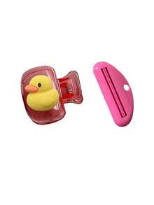 Yellow Duck Pattern Portable Toothbrush Holder, Cute Duck Shape, Travel Toothbrush Storage Box, Portable Toothbrush Head Protective Clip, Toothbrush Storage Clip, Toothbrush Protective Cover, Protect Toothbrush Head, Convenient To Carry, Dust-Proof Toothbrush Head Cover, Best Gift For Lovers, Friends, Family, Teachers, Travel Enthusiasts, Essential For Home, Dorm, Back To School Season - Multicolor - View 12