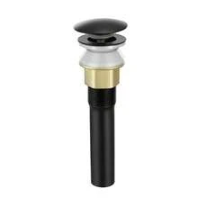 Bathroom Sink Drain With Overflow, Brass And 304 Stainless Steel  Up Drains, Anti-Clogging Vessel Sink Drain Strainer, All Metal Hair Catcher Drains Stopper, For Sinks With Overflow Holes-XY298451 - Multicolor - View 2