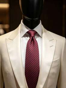 1 pièce Cravate rayée pour hommes, haute densité 1200 aiguilles, style business décontracté formel haut de gamme, convient pour les mariages, les fêtes, les événements scolaires, le port quotidien - Multicolore - Voir 7