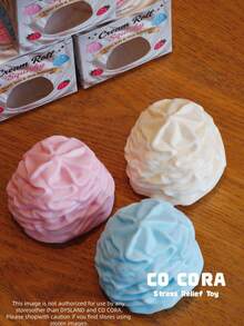 [Squishy] Cream Top Silicone Squeeze Toy, Super Soft Mochi-Like Stress Relief Squeeze Toy - Multicolor - View 6