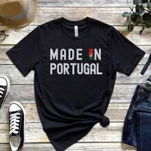 Made In Portugal T-Shirt - Proud Portuguese Heritage Tee - Retro 90S Football World Cup 2026 Vintage Style T-Shirt Unisex - Black - View 1