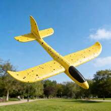 48cm Foam Airplane, 2 Flight Modes, Manual Throw Game And Outdoor Gliding Model, Indoor And Outdoor Use, Ideal Christmas And Halloween Gift (Random Color) - Multicolor - View 7