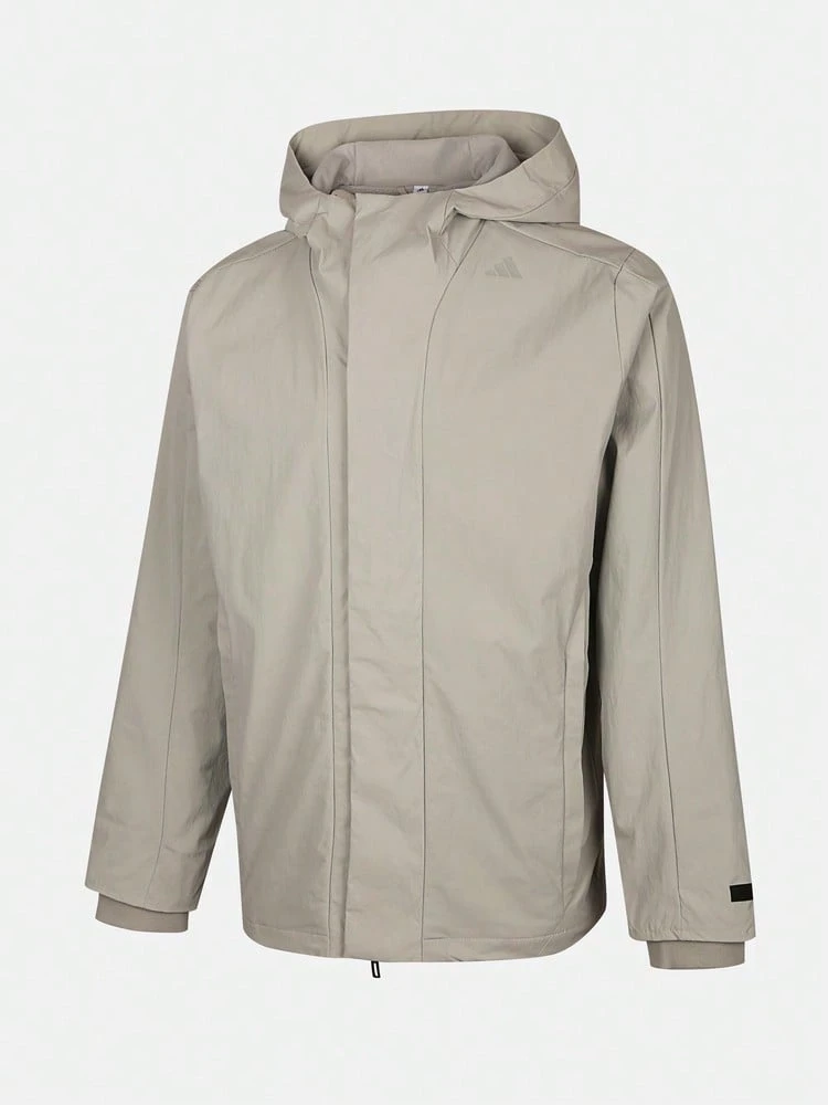 Adidas Men's WUZONG WARM JKT Woven Hooded Jacket KS6484 - Brown - View 1