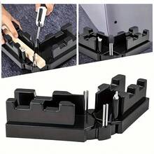 1pc Adjustable Woodworking Miter Box, 2-In-1 Cutting & Measuring Tool, Durable Plastic No Battery, Essential For Woodworking DIY, 2-In-1 90-180° Multi-Angle Cutting & Measuring Tool, Essential For DIY Crafts/Home Renovation, Perfect Gift For Holidays - A - View 2