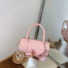 New Fashion Versatile Shoulder Bag Underarm Bowling Bag For Women - Pink - View 6