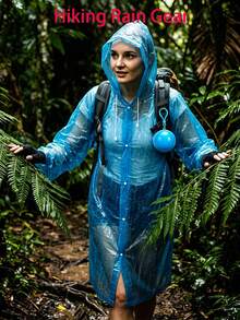 Portable Raincoat Ball Waterproof Raincoat For Men And Women Thickened Disposable Raincoat For Travel Fall Home Decor Wedding Room Dorm Camping Birthday Gift Travel Daily Outdoor Back To School Essential Accessory - Multicolor - View 8