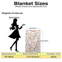 1 Stück Halloween Digitaldruck Flanelldecke moderner Stil, Cartoon-Thema, weicher Polyester-Strickstoff, bequem für alle Jahreszeiten, vielseitig einsetzbar, geeignet für Sofa, Bett, Reisen, Camping, Stuhl, Geschenkdecke - Verschiedenfarbig - Übersicht 9
