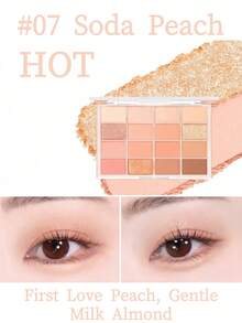 Paleta de sombras de ojos Wakemake de 16 colores 14g - #07 - Ver 6
