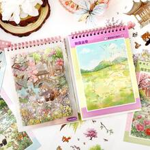Sticker Book, Cute Animal Theme Sticker Book, Vibrant Colors And Exquisite Illustrations, Multi-Functional Scrapbook Sticker Decoration Art Journal, Card Making, Handmade Art DIY Stickers, Back To School Gift School Supplies - Sticker Book - View 4