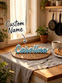 Personalized Desktop Name Decoration - Customized Text And Name, Create Your Exclusive Ornament, Macaron Color Palette, Fashionable Decor, Perfect Gift For Holidays And Back To School Gift For Teachers - Multicolor - View 7