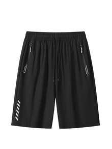 Men's Athletic Running Shorts - Quick Dry, 7 Inch | Sports Black - Black - View 7