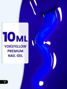 YOKEFELLOW 10ml 藍色凝膠指甲油，夏季克萊因藍美甲凝膠油，高顯色浸泡式脫色 UV LED 燈固化，專業美甲沙龍使用 - YM162 - 藍色 - 查看 3