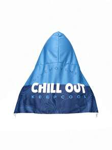 1件 Chill Out 印花涼感連帽毛巾，快乾防曬運動圍巾，輕量透氣頸部與頭部包裹巾，適合健身、跑步、健行、戶外活動，海灘必備，在炎熱天氣中保持涼爽 - 彩色 - 查看 13