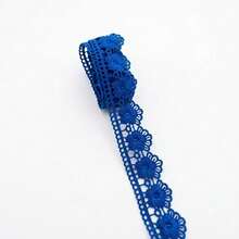 經典婚禮風珍珠刺繡蕾絲飾邊，牛奶絲蕾絲服飾配件，適用裙襬蕾絲 - 多色-1碼 - 查看 18