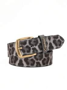 1pc Classic Buckle PU Leather Leopard Print Women's Belt, Suitable For Jeans - BH1158 - View 18