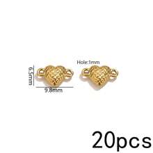 20 Peças Pingentes de Aço Inoxidável Banhados a Ouro 18K com Duplo Furo, Conectores Vintage Boho para Fabricação de Joias, Suprimentos para Fabricação de Joias DIY - Conector duplo suspenso - Visão 35
