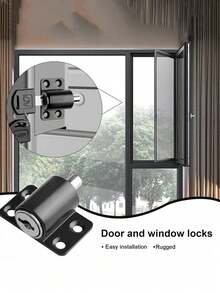 9pcs Sliding Door & Window Anti-Theft Lock Set, Window Security Lock, Anti-Theft Lock, Window Protection Lock, Anti-Pry Key Lock Limit Switch Double Security, Suitable For Sliding Window/Door, Quick Installation, Home/Office/Store Security Protection - Multicolor - View 3