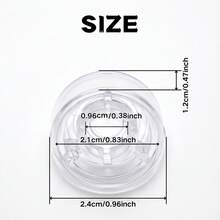 Transparent Electric Guitar Effects Pedal Foot Switch Cap, Foot Switch Cap Accessory, Foot Switch Cap, String Knob Cover, Electric Guitar Accessory, Foot Switch Cap, Foot Switch Protection Cover, Protective Shell, Single Pedal Effects Pedal Keycap Accessory - Transparent - View 2