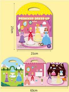 Reusable Princess Christmas Jelly Stickers Quiet Book Toy, Suitable For 3 Years Old - Multicolor - View 11