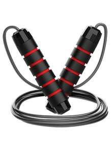 Tangle Free Steel Jump Rope With Anti Slip Grooved Grip Adjustable Weighted Jump Rope For Unisex Adults Durable Jump Rope Ideal For Daily Cardio Workout Weighted Jump Rope Home Exercise Equipment Weight Loss Gym Workout Equiment - Jump Rope - View 15