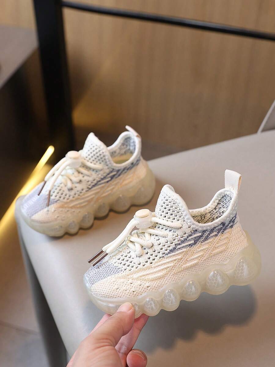Kids Casual Shoes Spring/Autumn Sports Running Shoes Unisex Versatile Fashion Slip-On - Beige - View 1