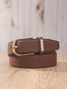 1pc Minimalist Versatile PU Buckle Belt, Unisex Retro Western Style Suitable For Daily Wear - BH1122 - View 10
