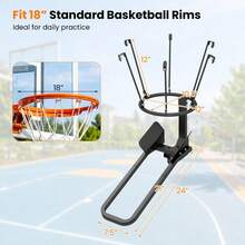 [Local Shipping] Heavy-Duty Basketball Return Attachment With 6 Sturdy Hooks-XY686539 - FXCUXKO7SYO0D - View 5