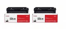 Canon 045H High Yield Black Toner Cartridge - 2 Pack In Retail Packing - View 1