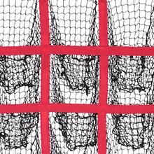 9-Grid Adjustable Height Baseball Pitching Training Net, Iron Frame Polyester Target Net With Casters For Backyard Golf Throwing Practice - Red - View 6