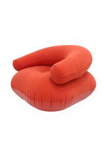 1/4pcs Portable Inflatable Single Person U-Shaped Sofa With Armrests And Backrest, Flocked PVC Material, Lightweight, All-Season Leisure Style, Unisex Adult Model, Suitable For Indoor, Garden, Beach, Camping, Picnic - Multiple Styles - View 14