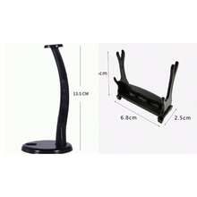 1/2 piezas Soporte de exhibición de modelo de espada de varios estilos, soporte de figura de arma mini para colección de escritorio, base de exhibición universal para espadas largas y cortas, soporte de exhibición de modelo de espada multifunción, soporte para varita mágica, estante de almacenamiento de cuchillos de juguete. - Negro - Ver 29
