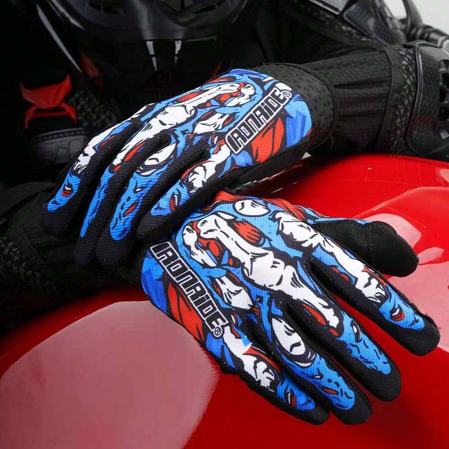 1 Pasang Sarung Tangan Berkendara Motor Baru, Sarung Tangan Sepeda Motor Off-Road Musim Panas, Layar Sentuh, Perlindungan Balap, Aksesoris Bersepeda, Hadiah untuk Pengendara Pria dan Wanita