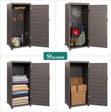 YITAHOME 51 Gallon Resin Package Delivery Box Outside, Storage Box With Lockable Secure, Resin Deck Box Porch, Curbside(Black) - Brown - View 8
