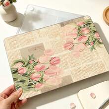 1件相容Macbook的保護殼，鬱金香花朵UV印花圖案，筆電保護套，極簡輕量耐用保護殼，相容Macbook Air Pro 13.3 13.6 14.2 15.3 16.2英吋，適用於13英吋Neo筆電保護殼A3404型號/D14、D16 - 查看 9