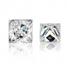 100% Moissanite White D Color Princess Cut VVS1 Clarity Loose Moissanite Stone, Comes With GRA Certificate, Suitable For DIY - White - View 14