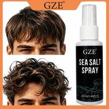 Sea Salt Spray, GZE Men's Sea Salt Spray, Adds Volume And Beach-Like Waves, Suitable For Natural Textured Hair, Light Hold - 50ml - View 1