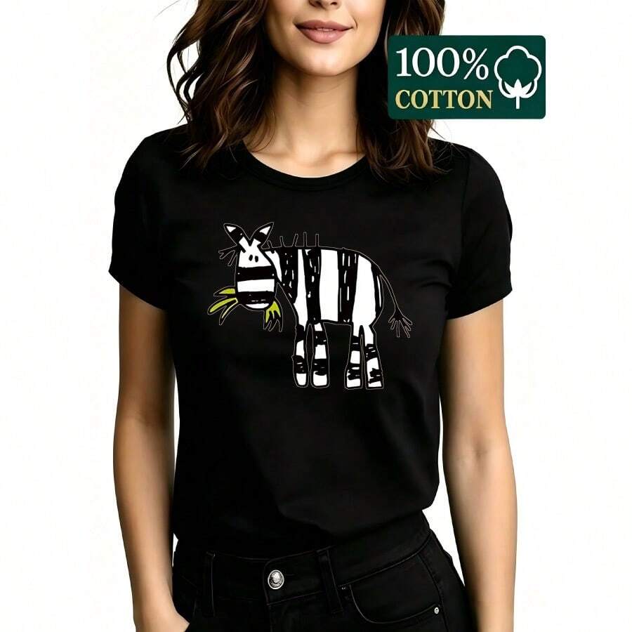 Women T-Shirts - 黑色 - 查看 1