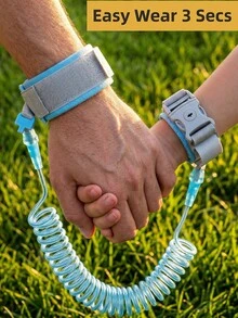 Anti-Loss Wrist Chain With Double Safety Key Lock, Portable Travel Wrist Chain, Suitable For Travel, Anti-Drop, Home Decor, Wedding, Room, Dorm, Camping, Birthday Gift, Daily Travel, Outdoor, Back To School Essential Accessory - Multicolor - View 5