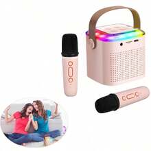 Microfono Karaoke,bocina Con Microfono,karaoke Para Niños - Rosa - Ver 7