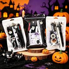 1pc Randomly Sent, High-Value New Halloween Cute Devil Mini Set (Neutral Pen + Correction Tape + Multi-Color Pen Combo), Essential Stationery For Students, Ins Style Back To School Stationery Gift Box, Multiple Colors Available, Suitable For Students And Office Use, Teen Girls Gift, Back To School Season Essential, Randomly Sent 1pc, Not A Set, 1ste=6pcs - Multiple Styles - View 7