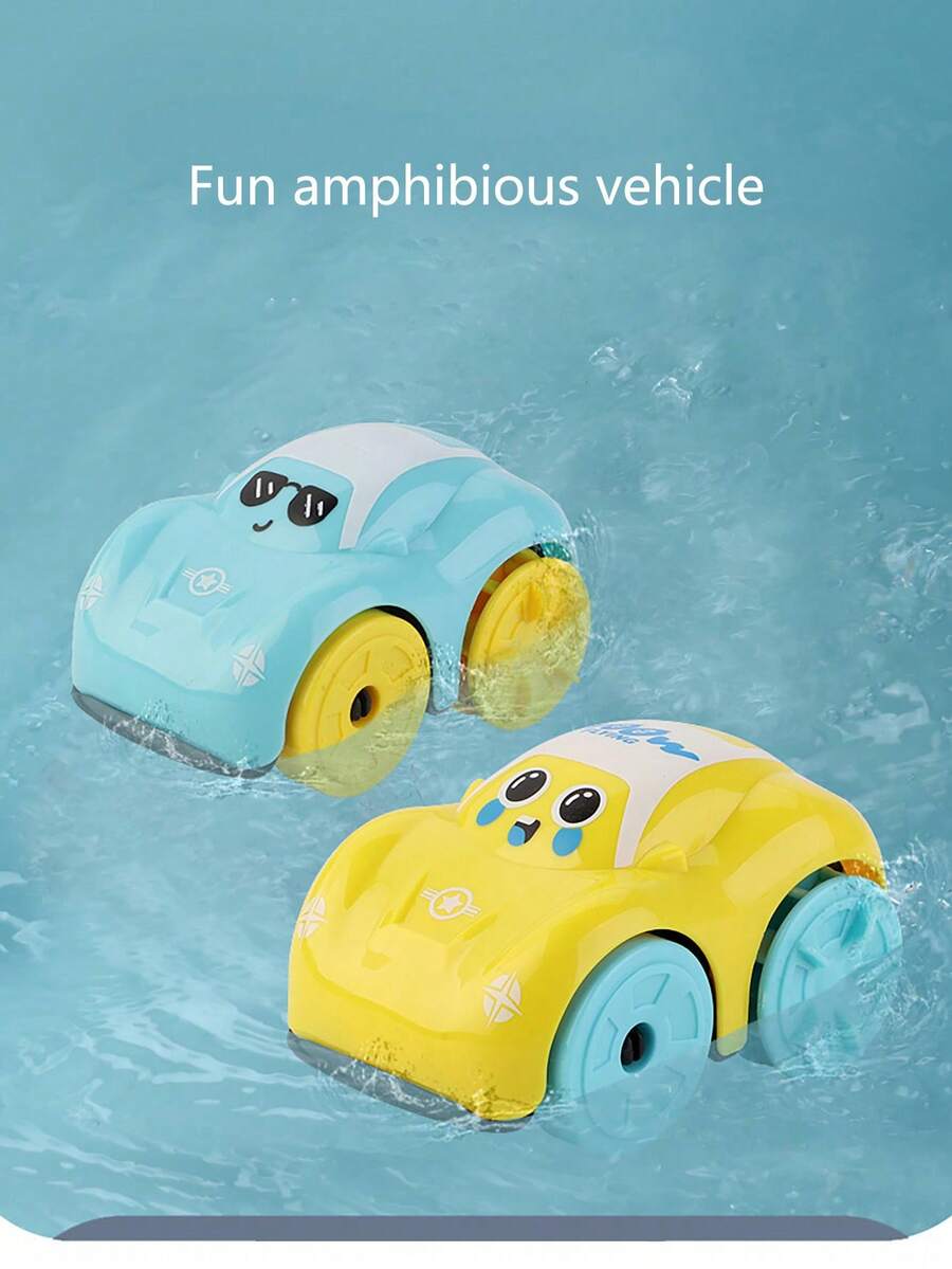 Summer Baby Bath Toy Car,Toddler Chain-Driven Land & Water Toy Car For Boys And Girls To Play In Water,Kids Toys Boys,Water Boy,Water Games,Outdoor Toys For Kids,Bath Tub Toys,Toys For Boys,Kids Beach Toys,Baby Bath Toys>Multicolor,Baby Swimming Ring,Bath Toys,Beach Toys,Pool Toys - Multicolor - View 1