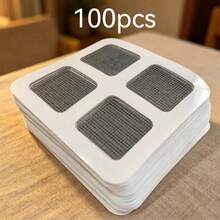 1/30/50/100pcs Bathroom/Bathtub Hair Catcher Filter - Easy To Use, Drain Filter Stickers, Suitable For Shower, Sink And Laundry Room, Easy To Apply, Prevent Hair Clogging Drain Filter, Disposable Drain Filter, Drain Cover, Kitchen Sink Filter - A - View 15