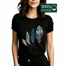 Women T-Shirts - màu đen - Xem 1
