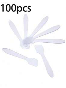 10/50/100 Stücke Mini Make-up Spatel Creme Make-up Masken Löffel, DIY Make-up Werkzeuge Balsam Stift Beauty Werkzeug Set, DIY Gesichts Balsam Misch Spatel Löffel Make-up Werkzeuge Reise Essentials Schulbedarf Urlaub Camping Zubehör Damen Parfum Herren Parfum Strand Parfum Flasche - Weiss - Übersicht 11
